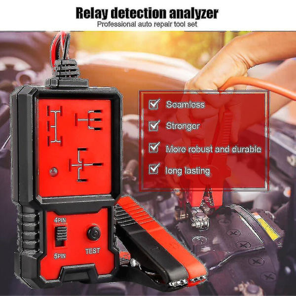 Bilrelætester 12v Elektronisk Bilrelætester Universal til Automatisk Batterikontrol Alternatoranalysator Diagnostisk Værktøj