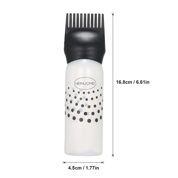 TG 1 st Hårfärgning Färgning Applikatorflaskor Rotkam Applikatorflaska Dispenser med kamsalong hårverktøy