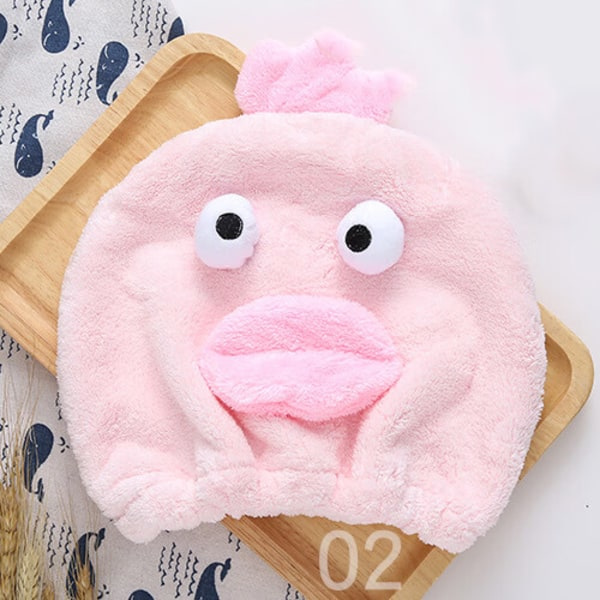TG-keps, 1 styck Cartoon Rose Keps Spa Duschhandduk och