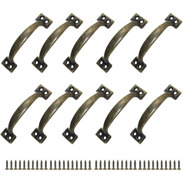 10-pack Dörrhandtag Möbelknopp Rustik Centrum-avstånd Zinklegering (120 mm)