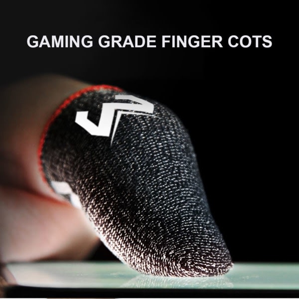 Galaxy Mobile gaming finger sleeves (pack om 6) - finger sleeves med anti-svett effekt