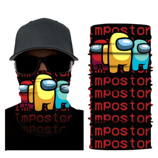 Among Us Multifunktionel Balaclava Cykling Hals Snood Varmer Bandana E