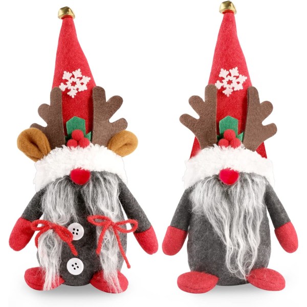 Galaxy 2st Jultomtar Plyschdekorationer, Tomtes Gnomes Ornament Nordic Elf Doll