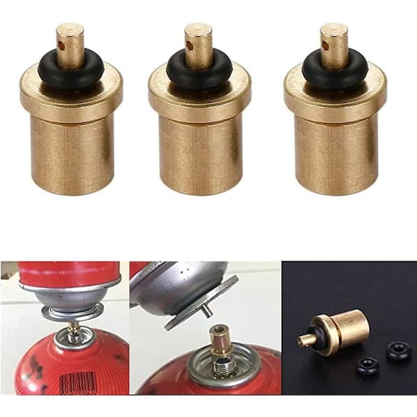 3-pack gasfyllningsadaptermunstycke butangasflaska / behållare påfyllning_yux