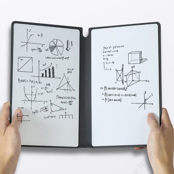 Whiteboard-notesbog med whiteboardpen, viskelæder, ROSA Pink_yux Pink