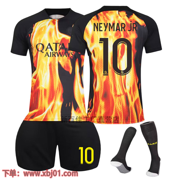 23-24 Neymar Jr 10 Paris Saint-Germain Special Edition Co-Branded Ny Sæson Seneste Voksen Børn Trøje Fodbold Kids 28(150-160cm)