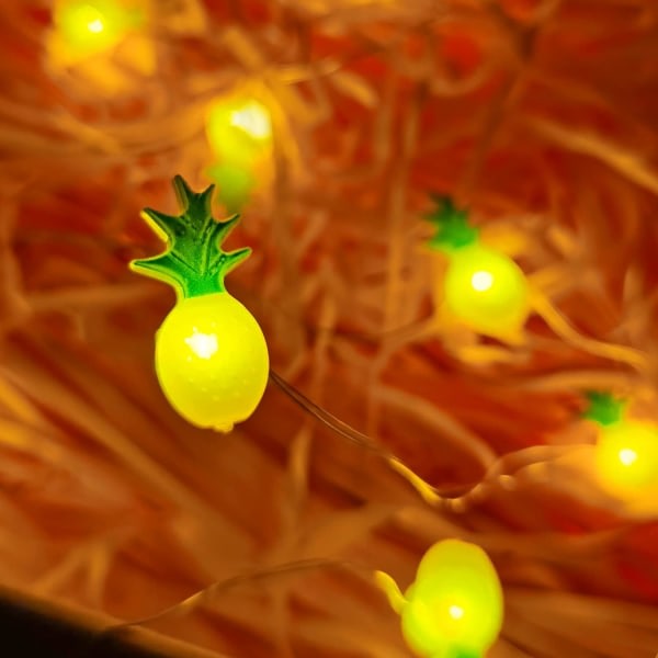 Galaxy 3D LED-tähtivalot Ananas Kaktus Flamingo Valoköynnös 2m 20 LED (Ananas)