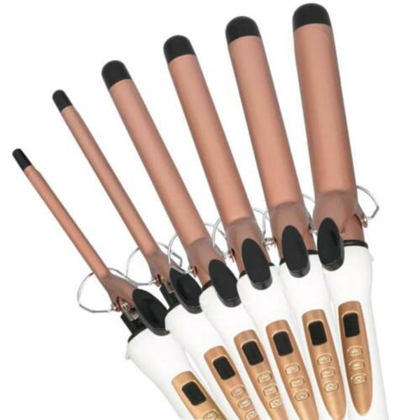 TG 9-32MM Keramisk Hårcurlere LED Curling Wand Salon Tong Styler EU-stik 9MM