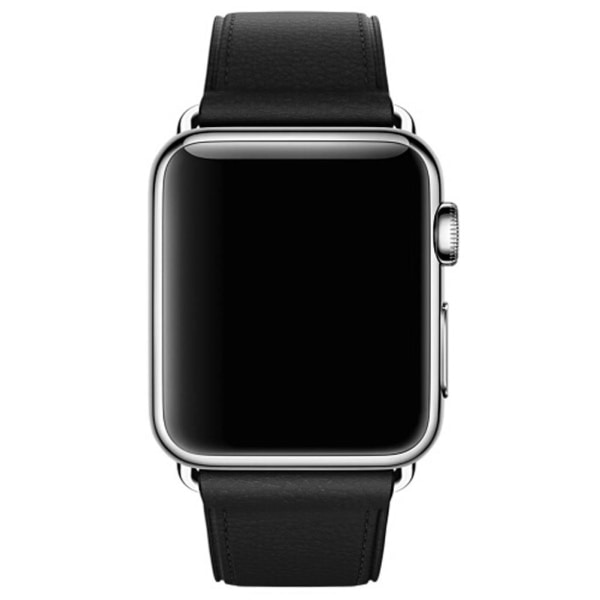 Læderarmbånd til Apple Watch 38/40/41mm Sort Sort,Brun