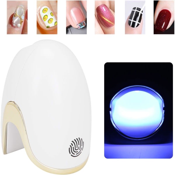 Galaxy Nail Art Torktumlare Bakad Light, 6W Home Mini LED Single Finger Nail Art Machine
