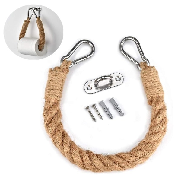 Toalettirullien pidike Seinäkiinnitys Nautical Rope Toalettirullien pidike
