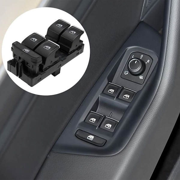 Golf Mk7 Fönsterknapp, KASturbo Fönsterhissknapp för Passat Touran Tiguan Arteon Karoq Kodiq Leon 5G0959857