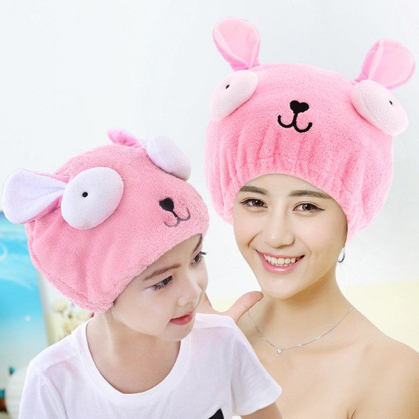 TG-keps, 1 styck Cartoon Rose Keps Spa Duschhandduk och