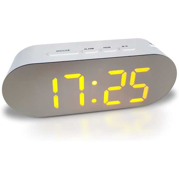 Nätdriven, digital display, enkel att använda digital klocka, väcker