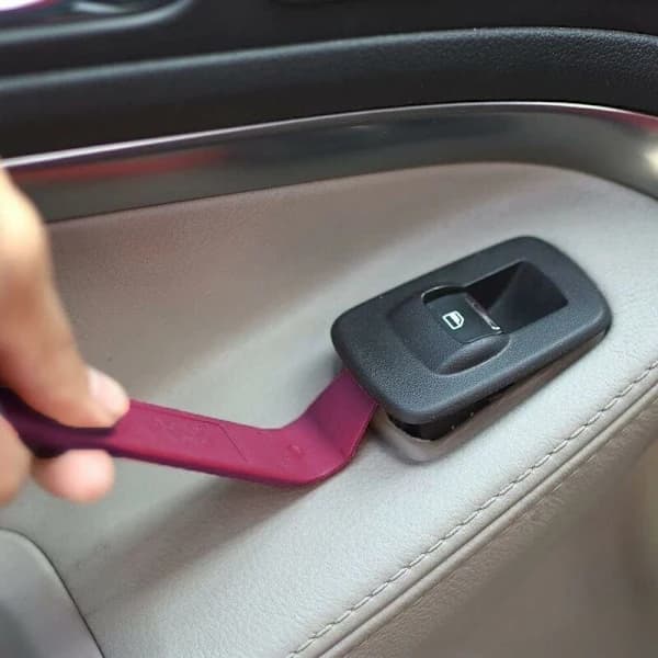 Car Stereo Removal Tool, Plastic Door Panel Tool, Pry Tool, Screwdriver, Four-Piece Set, Plastic Buckle, Screwdriver 6 inch_yux