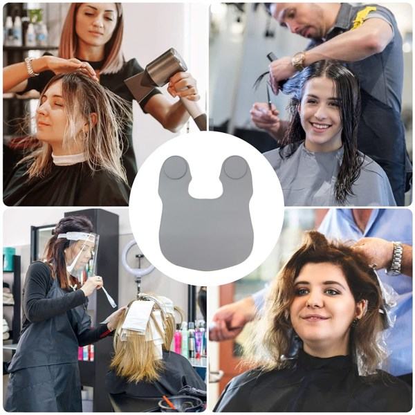 TG Hårklippningskrage, Silikon Barberhalsbandskrage, för grå