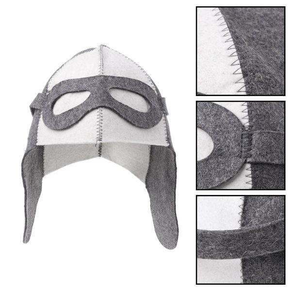 Ullfilt Bastuhatt Anti-Varme Russisk Banya Hodeplagg for Badstue 0.09 null - RS055