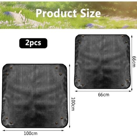 Waterproof Repotting Mat 100 x 100 cm and Foldable 68 x 68 cm – Thick PE Material with Double PVC Coating – Surface Protection