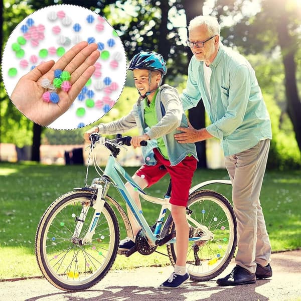 Eikeperler - barnesykkel eikedekorasjon - selvlysende i mørket - sett med 144