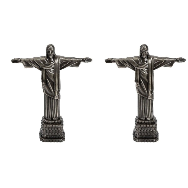 5 stk Kirke Jesus Ornament Legering Saint Jesus Statue Ornament Skrivebordsdekorasjon 2 stk 19x15cm 2 stk 19x15cm