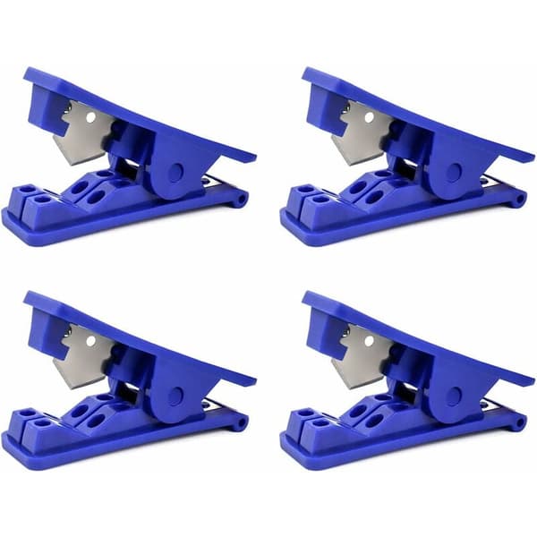 Pakke Rørkutter, Økonomisk Plast Gummi Rørkutter for Silikon PVC PU Nylon Slange, Opptil 12mm OD, Blå