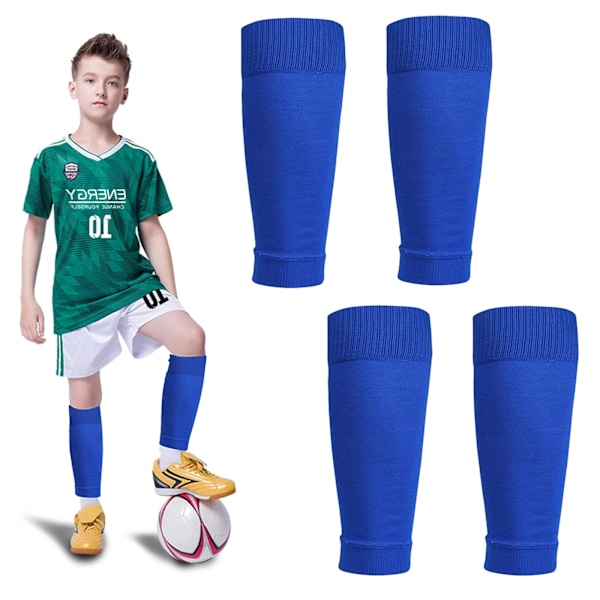 Fotballsokker Ermer Fotball Beinskinn Ermer, Beinskinn Grip Sokker Beinsokk Erme for Unisex Barn, Ungdom