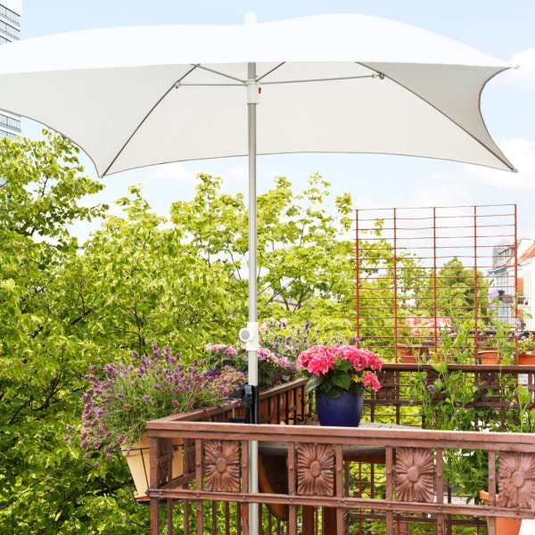 relaxdays parasollställ för balkongräcke