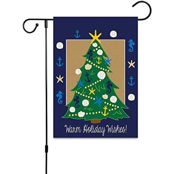Halloween Haveflag Pumpa Dobbeltsidig Canvas Banner Græsmatte Flag Udehave Have Banner Halloween, 30x45cm