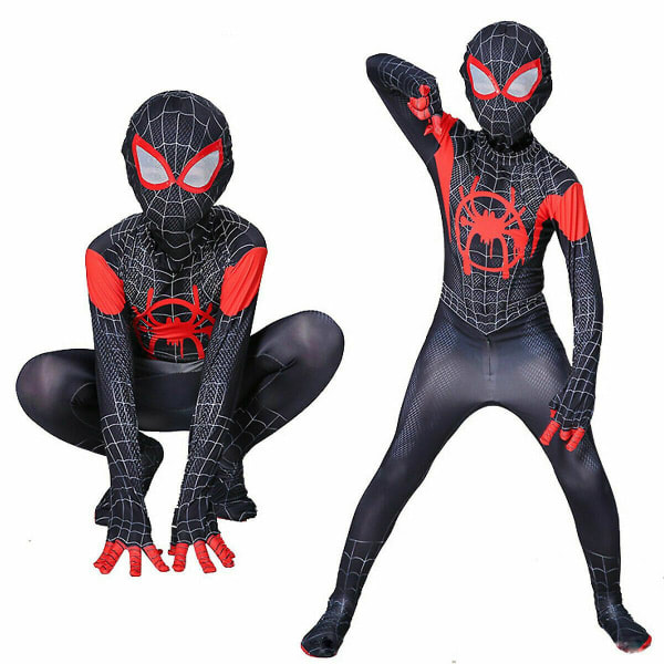 Superhelt Spiderman Cosplay Jumpsuit julegave til barn 100-110cm