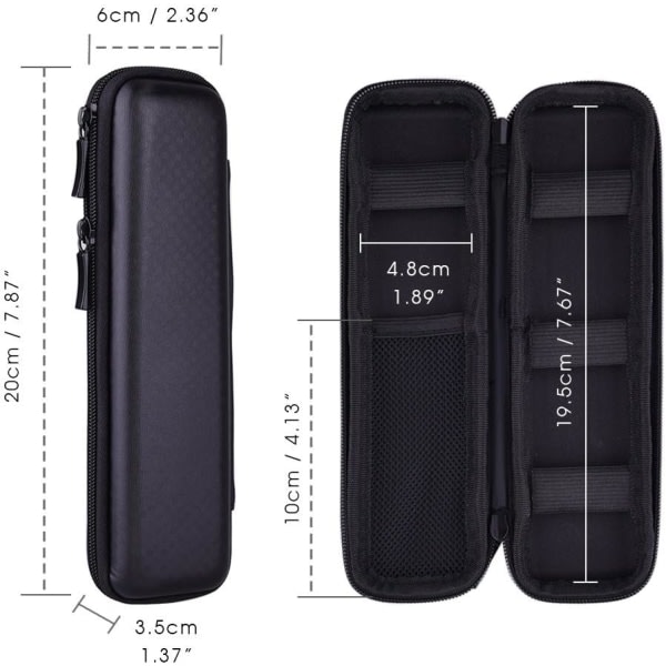 Galaxy Svart hårt case EVA Hard Shell Case för Executive Pen och Stylus Stylus