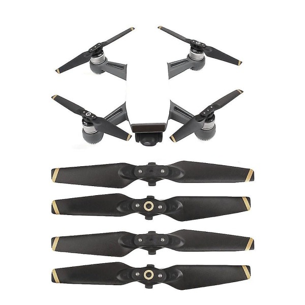 4 stk. propeller til Dji Spark Drone Foldbar Blad 4730f Props Rc Reservedele (LG)