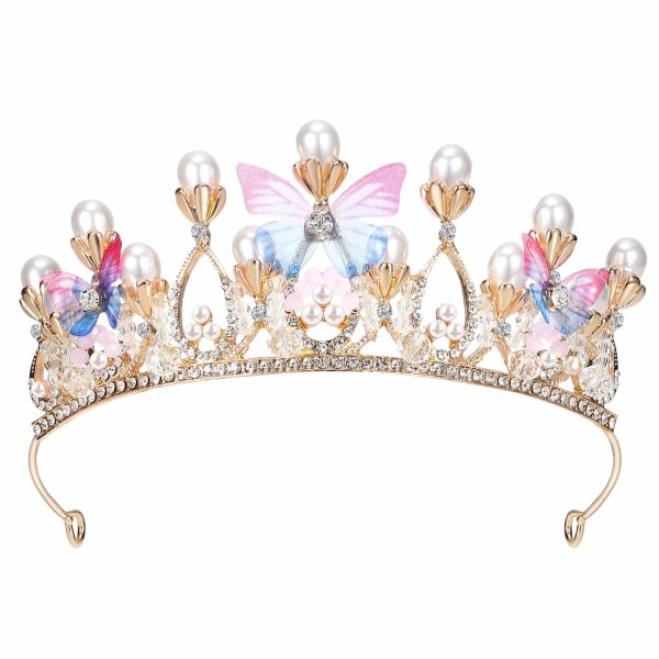 TG barns dag esittää Princess Crown Bröllop Headpieces Pearl