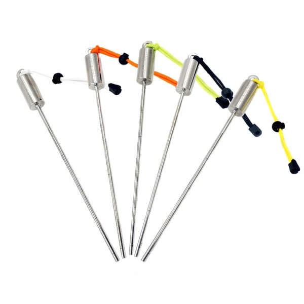 Rustfrit Stål Dykpeker Scuba Dykning Hummer Kittling Pointer Undervands Shakers Støjmager Scuba Dykstav Stang Orange