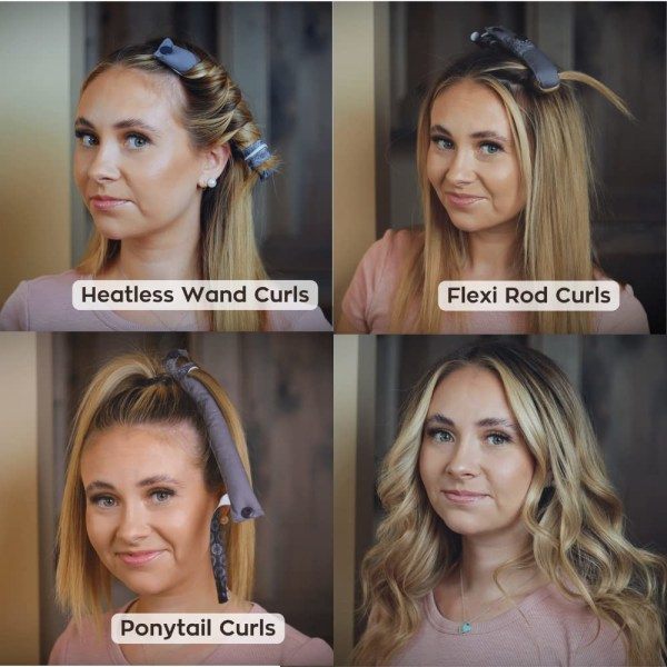 TG Octocurl Flexi Curlers Varmefri Blowout Stave til Varmefri Bomuld Poplin - Forårsregn