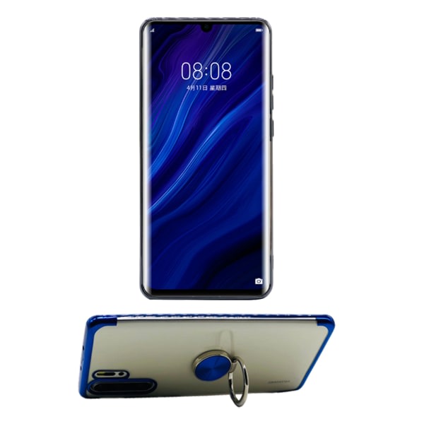 TG Huawei P30 Pro - Stilig Skal med Ringholder Svart