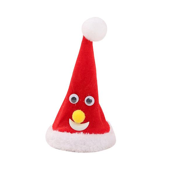 Julklättrande pärlor Tomte Elektrisk Leksak Klättring Skorsten Klättring Trappor Juldekorationer Presenter Red bobble head Santa Claus