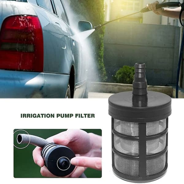 Haveslange Mesh Filter, Rustfrit Stål Dobbeltlags Mesh Filter Vand Sug Pumpe Filter Bilvasker Filter Hjem Havearbejde Landbrugsfilter