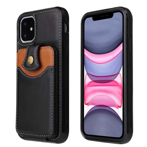 TG Tyylisuunnittelu Kotelo Korttitaskulla - iPhone 14 Plus Harmaa