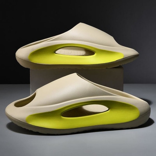 Myke Slippers Slider Sandaler Sko Menn Kvinner Massasje Slippers Khaki 38/39 khaki kaki 38/39