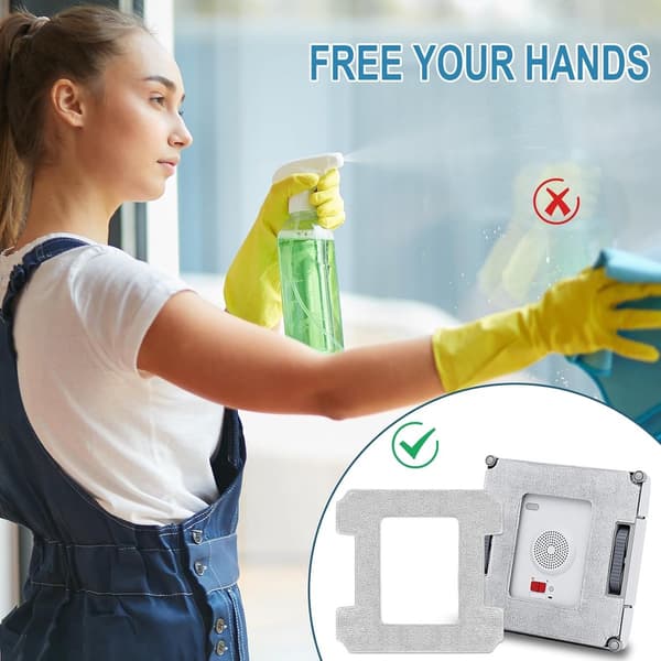 6 stk. - Mikrofiberklude - Udskiftningsmoppeklude - Egnet til Ecovacs Winbot W1 / W1 Pro / W2 / W2 Omni - Moppeklude