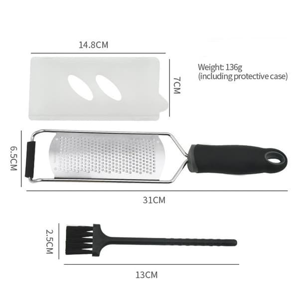 Professional Cheese Graters for Kitchen, Stainless Steel, Handheld, with Handle for Cheese, Chocolate, Spices, Kitchen Utensils and Tools