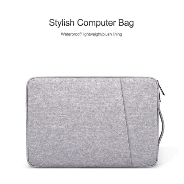 INF Laptopveske 14,1 tommer/15,4 tommer Canvas Grå Grå—yux Grå