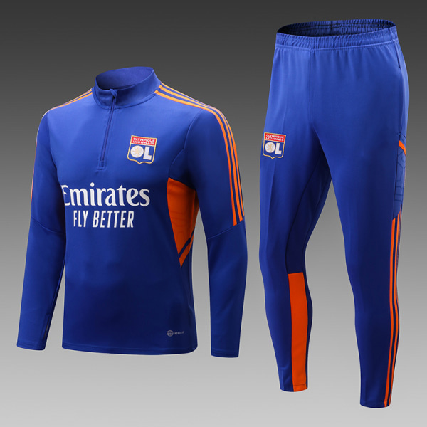 22-23 Ny Sæson Lyon Langærmet Jersey Træningsdragt 2XL