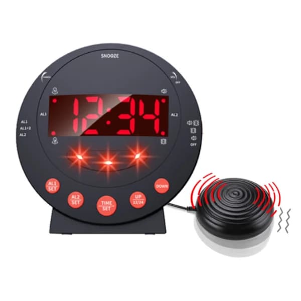 Loud Alarm Clock Vibrating Alarm Clocks Powerful Vibration-XF5-_yux