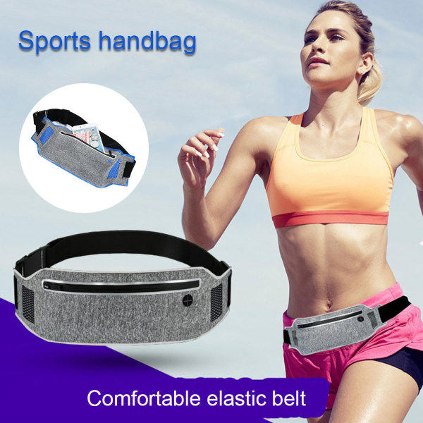 Barbie Ultratunt Midjeväsk Mobiltelefonfodral Sport Fitness Löpning Jogging Cykling Silver