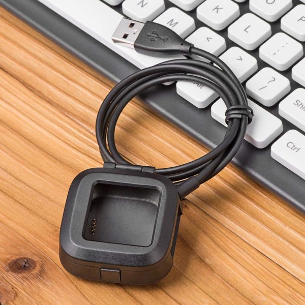TG Oplader til Fitbit Versa Sort