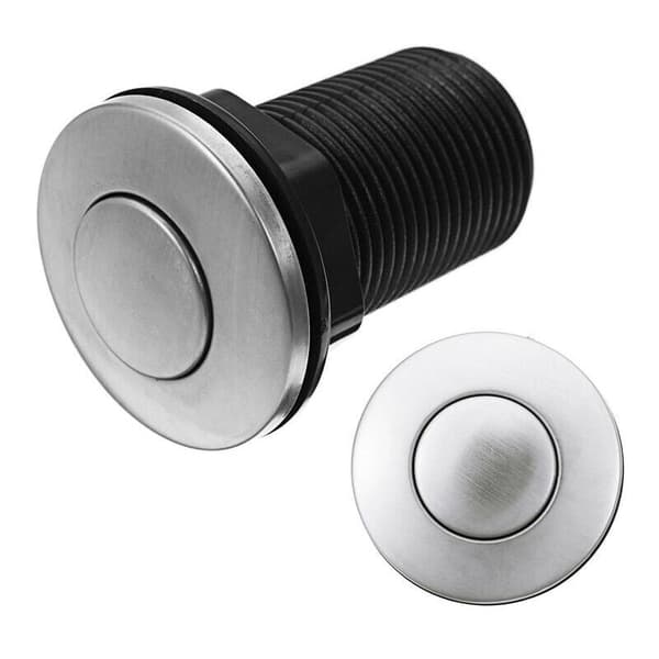 Total Clearance Trykknapp Luftbryter for Badekar, Spa, Avfall, Søppel, Svart, 34mm, SEMAket, svart..DEBUNS