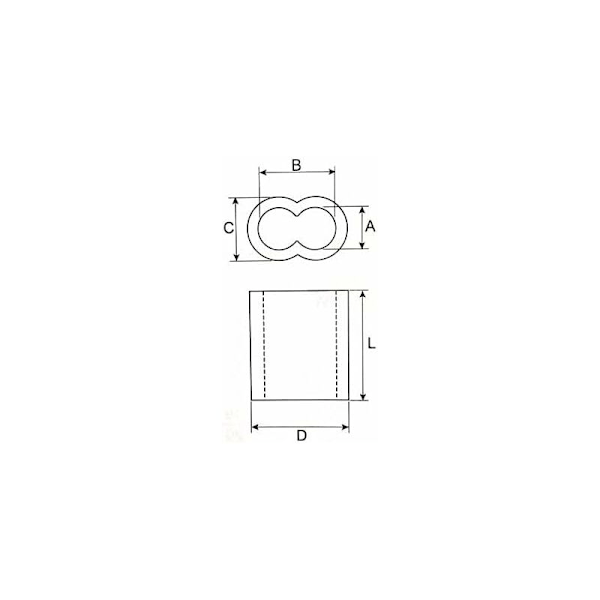 20x Aluminium Krympehylser med Doble Ender 4.0mm Aluminium Ferrules, Krympeklemme, Presshylser, Krympehylser, Wiretaukoblinger