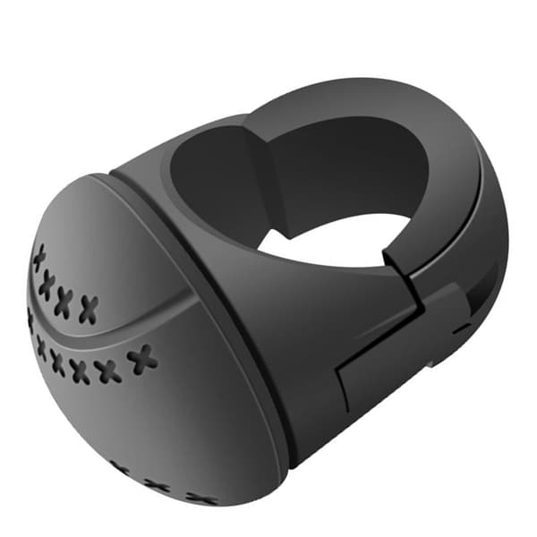 Universal ratknop forbedret kontrol ergonomisk silikone ABS-greb til bil lastbil sort