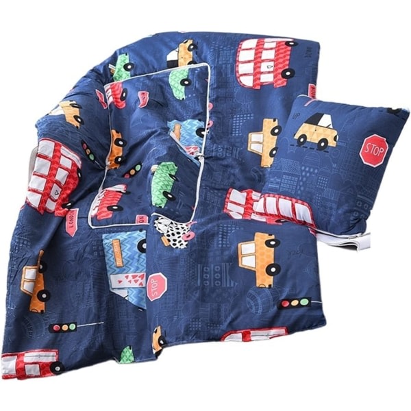 Patchwork-peitto ja tyyny 2-in-1 matkapyyhke ja tyyny söpö piirretty tyyny koti / tyyny peitto (Väri: Oinas, Tekniset tiedot: 40x40cm)